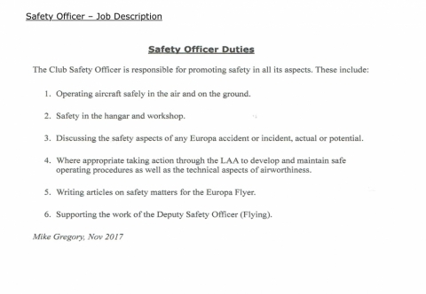 Safety Officer 